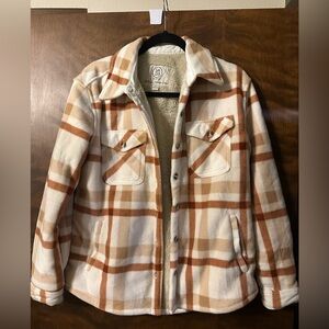 Plaid Sherpa-Lined Shacket